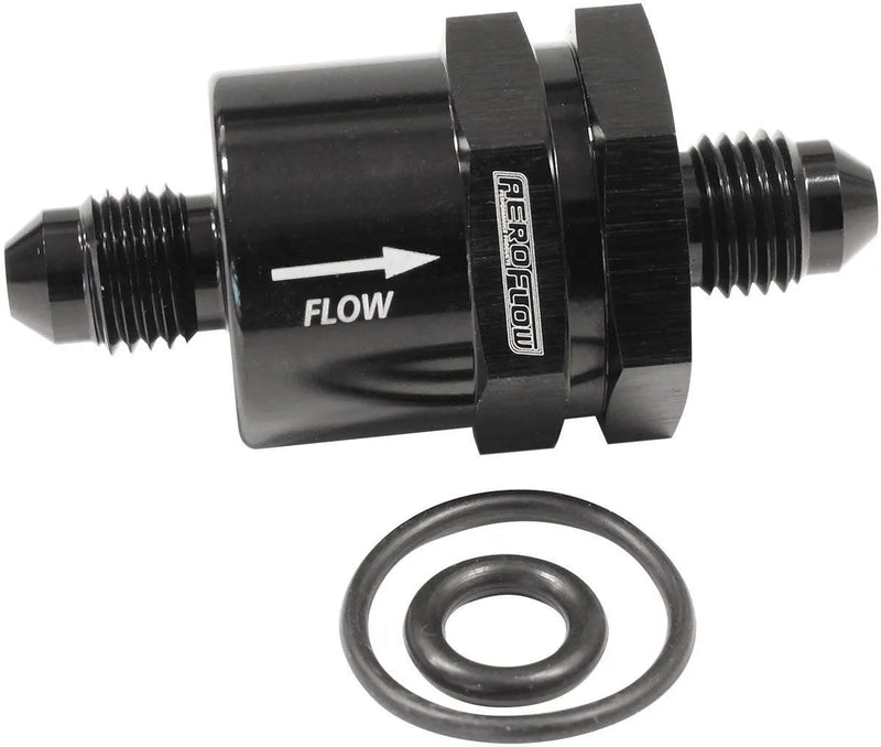 Aeroflow Inline Check Valve -4AN Black