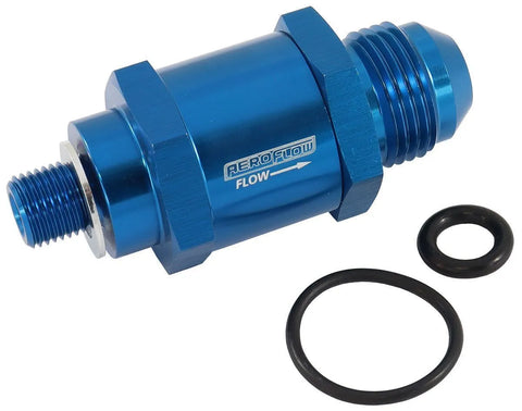 Aeroflow EFI Fuel Pump Check Valve -6AN M10 x 1.00mm - Blue