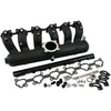 Aeroflow Intake Manifold -8ORB Fuel Rails Suit 14mm 3/4" Length Fuel Injectors (Falcon FG Barra) - Black Finish
