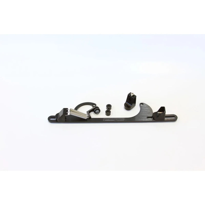 Aeroflow Billet Throttle Cable Bracket - Black - 4150 Style