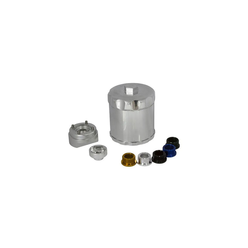 Aeroflow Spin On Re-usable Billet Oil Filter to suit 3/4" + 13/16" Threads - Polished