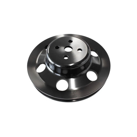 Aeroflow AF64-2023BLK Billet Water Pump V-Pulley - Black