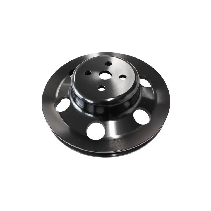 Aeroflow AF64-2023BLK Billet Water Pump V-Pulley - Black
