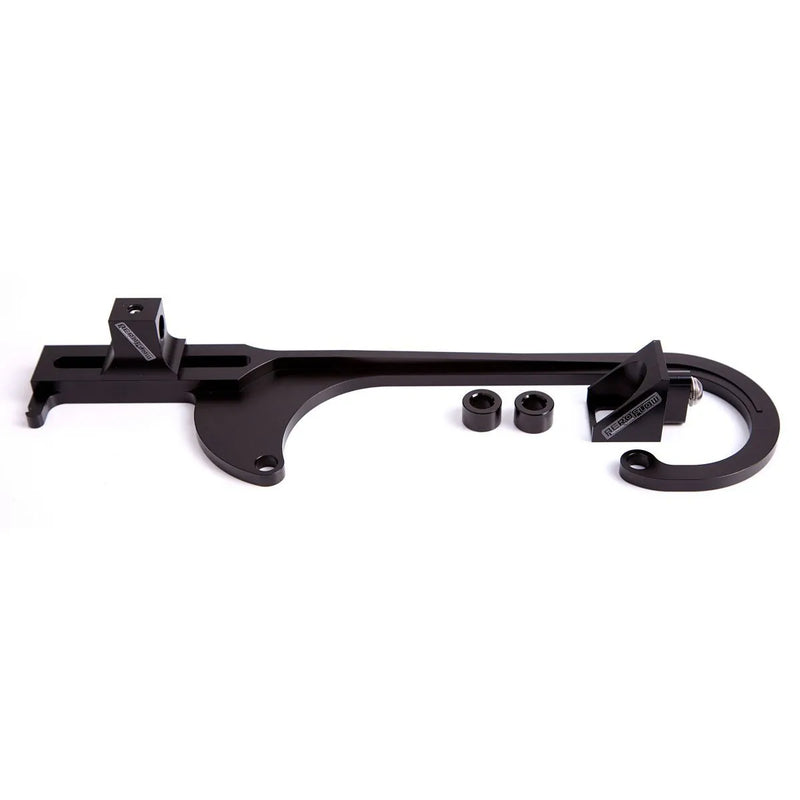 Aeroflow Billet Throttle Cable Bracket - Black - 4150 Style