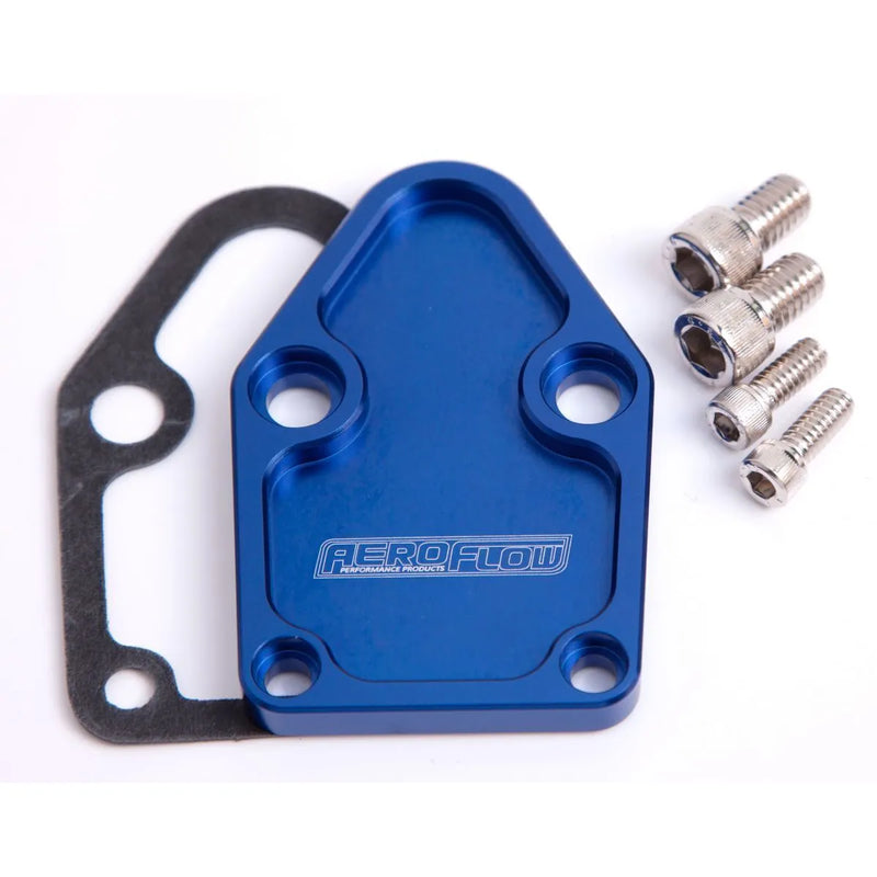 Aeroflow AF64-2028X Billet Fuel Pump Block Off Plate