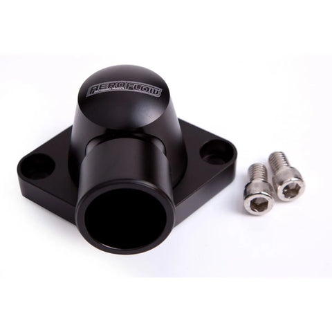 Aeroflow Swivel Billet Thermostat Housing (SB + BB Chev) - Black