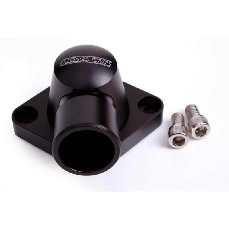 Aeroflow Swivel Billet Thermostat Housing (SB + BB Chev) - Black