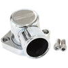 Aeroflow 90 Deg Billet Thermostat Housing - 302-351C - Chrome