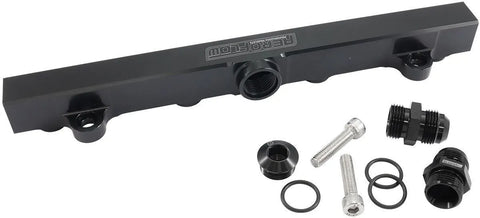 Aeroflow Billet EFI Fuel Rails - Black (EVO 4-9) — fits Mitsubishi Evo 8