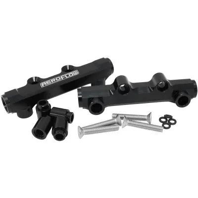 Aeroflow Top Feed Billet EFI Fuel Rail (EJ20/EJ25) - Black — fits Subaru Forester