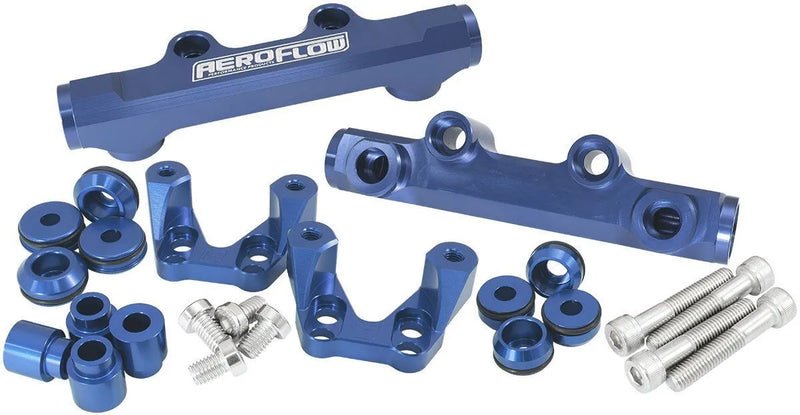Aeroflow Top Feed Conversion Billet EFI Fuel Rail (Subaru EJ20) — fits Subaru Impreza