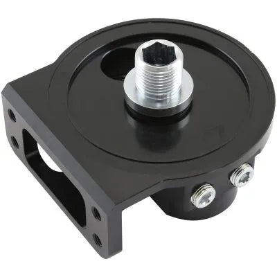 Aeroflow AF64-2275 Billet Remote Oil Filter Head -12 ORB