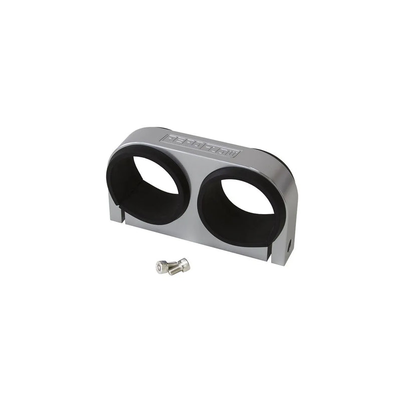 Aeroflow Dual Billet Fuel Pump Bracket - Silver (AF49)