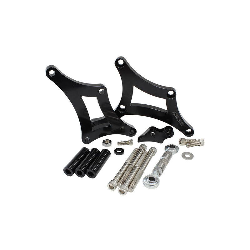 Aeroflow Billet Alternator Bracket (Holden LH-LX-UC Drivers Side) Black