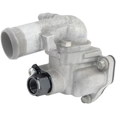 Aeroflow AF64-4043BLK Billet -8ORB Thermostat Housing