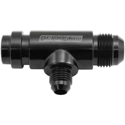 Aeroflow AF64-4045BLK Billet Water Pump Tee Press in