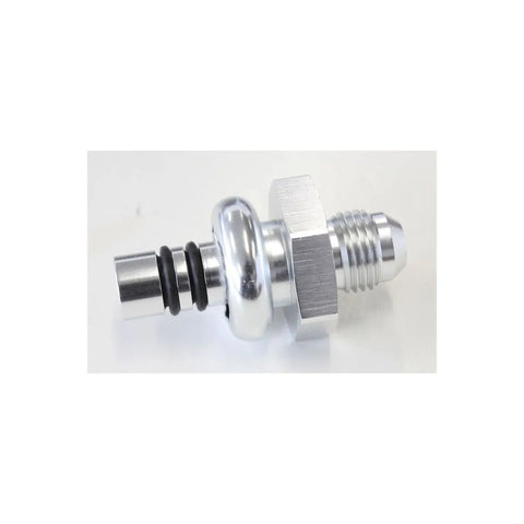 Aeroflow EFI Regulator Adapter -6AN with 0.43" Shank - Silver (Ford)