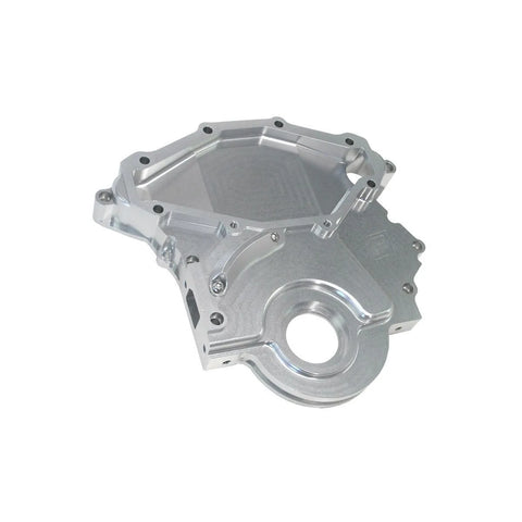 Aeroflow Billet Timing Cover - Silver (Holden 304 308)