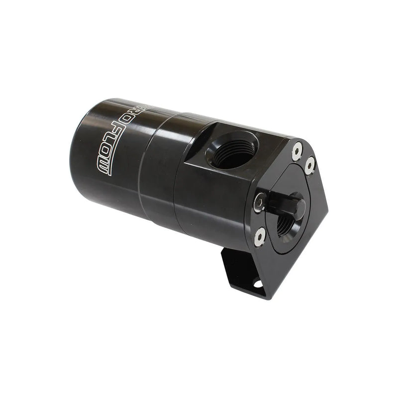 Aeroflow Billet Universal Single Air/Oil Separator - Black