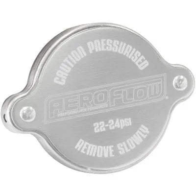 Aeroflow Small Radiator Cap Suit 42mm Water Neck 23 PSI 1.58 BAR - Silver