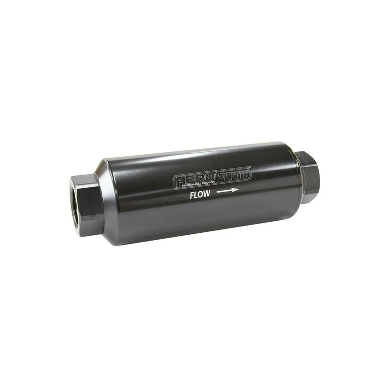 Aeroflow 100 Micron Pro Filter -12AN ORB - 2.4" x 7" - Black