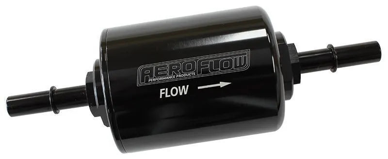 Aeroflow Billet OEM Style Fuel Filter with 40 Micron Element - Black