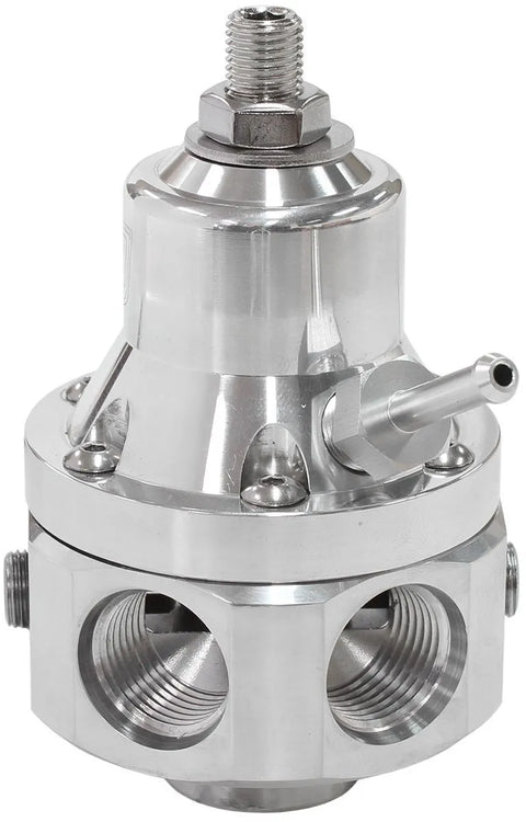 Aeroflow 4-Port 2000hp Billet Fuel Pressure Regulator 35-85psi Adjustable
