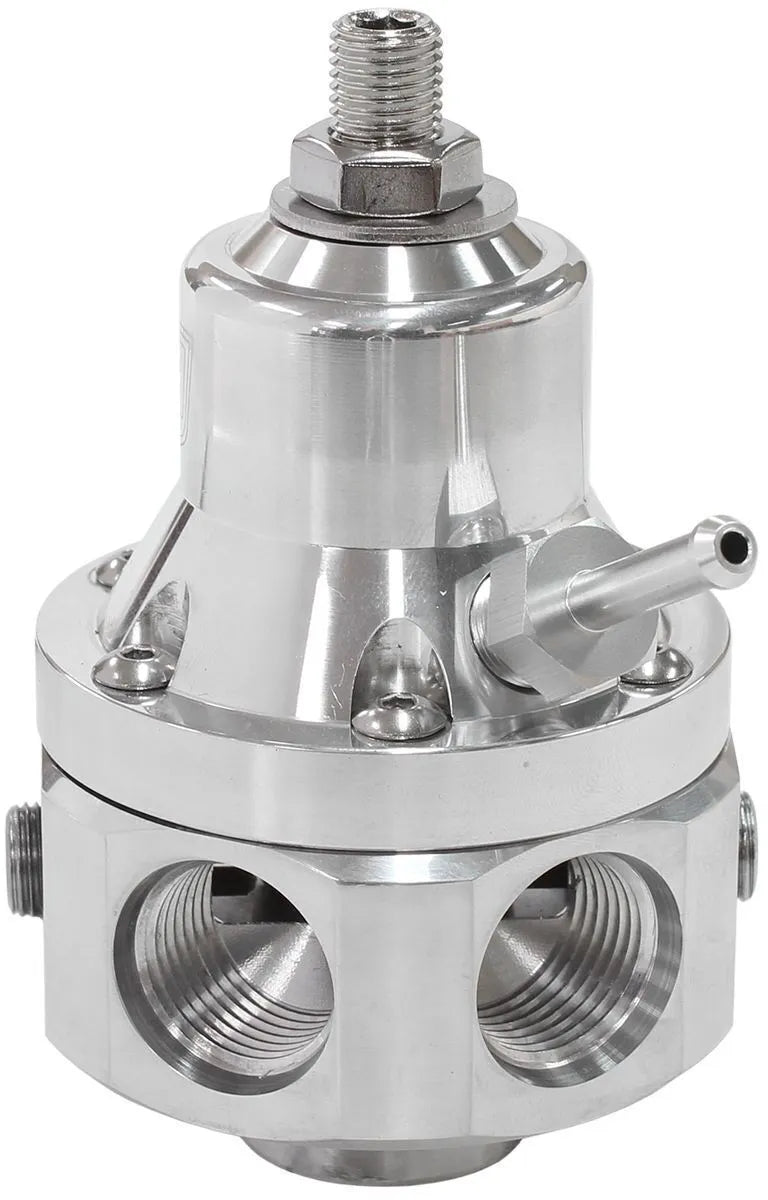 Aeroflow 4-Port 2000hp Billet Fuel Pressure Regulator 35-85psi Adjustable