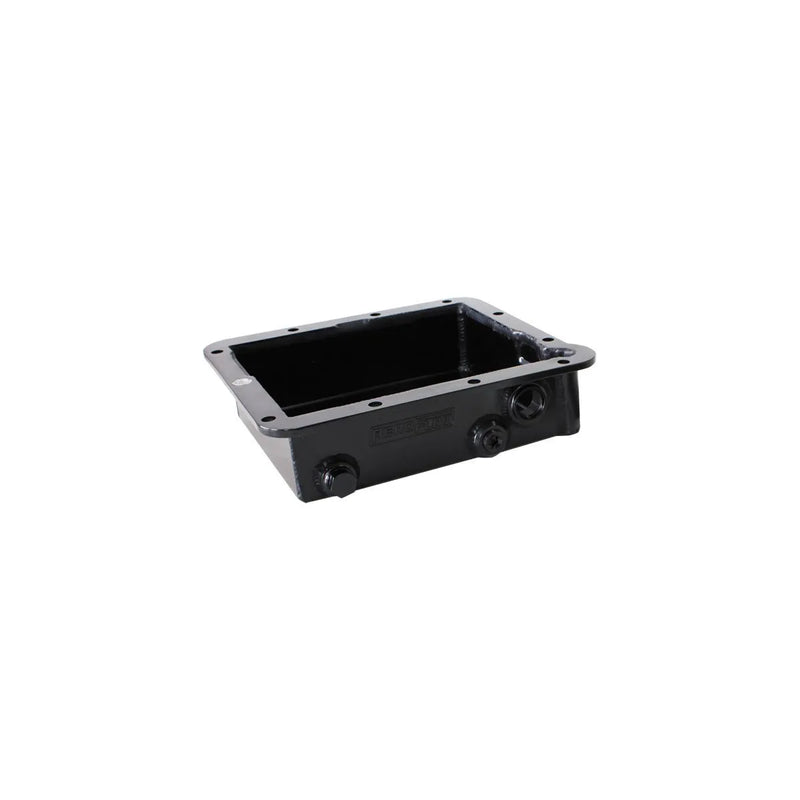 Aeroflow 3" Deep Fabricated Transmission Pan - Black (Ford C4)
