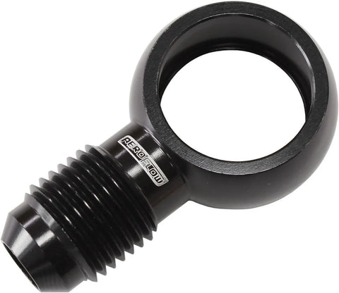 Aeroflow 18mm to -6AN Alloy Banjo Fitting - Black