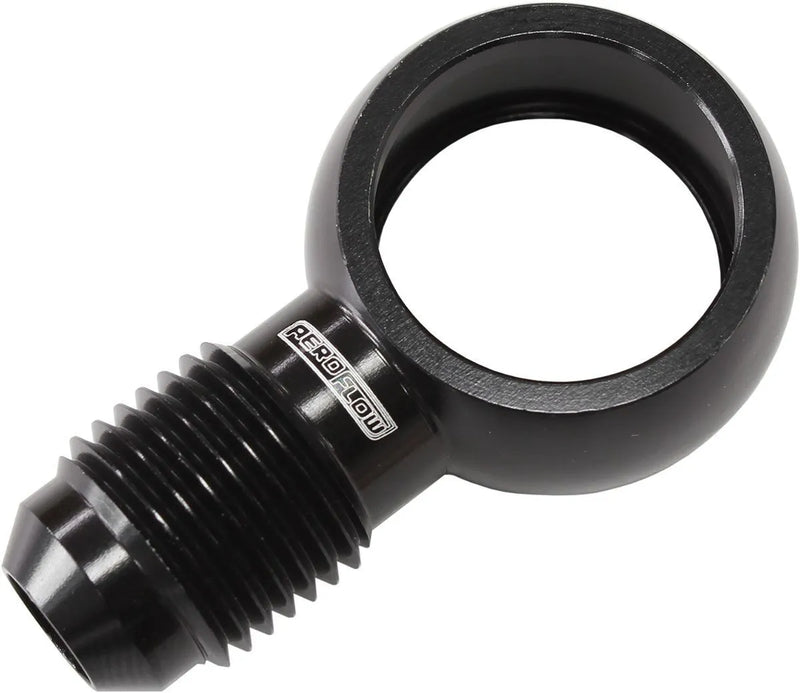 Aeroflow 18mm to -6AN Alloy Banjo Fitting - Black