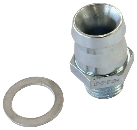 Aeroflow Barb Short Adapter M14 x 1.5mm to 5/8" Zinc Coated Steel