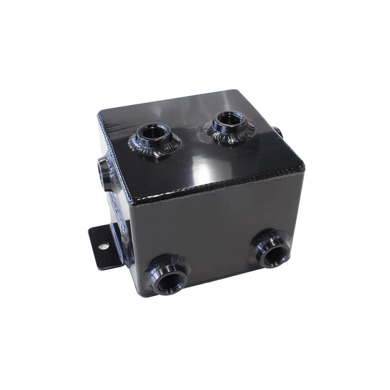 Aeroflow Fabricated Aluminium Universal Tank 1L x 6 -8 ORB - Black