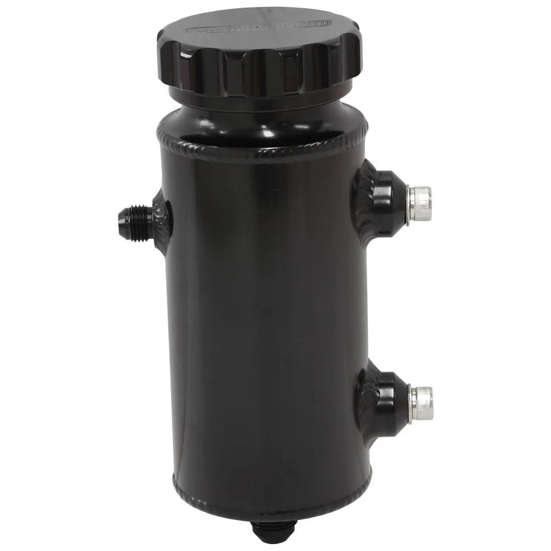 Aeroflow 8" x 3" Alloy Power Steering Reservoir - 650ml - Black