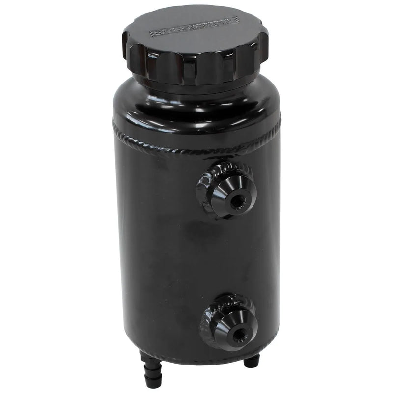 Aeroflow 800ml 7.5" x 3.5" Alloy Radiator Overflow Tank - Black