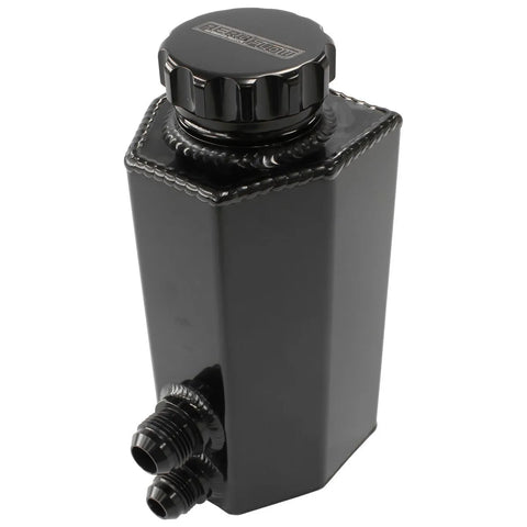 Aeroflow Universal Power Steer Tank with Baffle -8AN & -10AN - Black