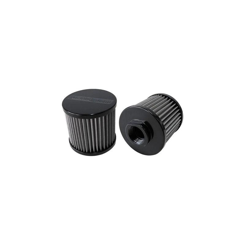Aeroflow Stainless Steel Billet breather w/-12AN Female Thread - Black