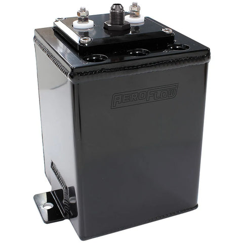 Aeroflow Single Pump Surge Tank to Suit 40mm Fuel Pumps - Black
