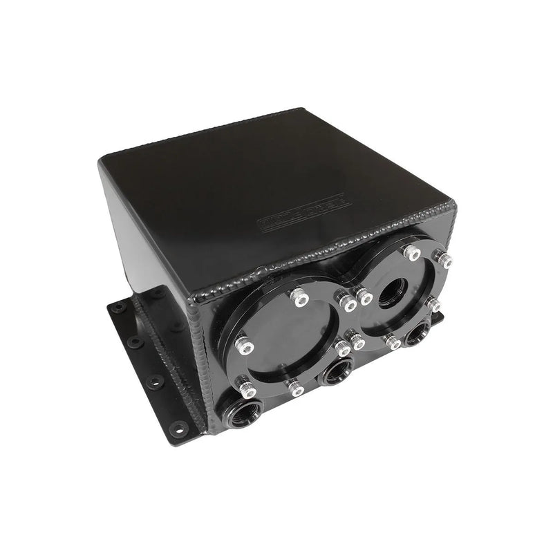 Aeroflow Dual Under Car Pump Surge Tank - AF49-1014 - Black
