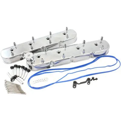 Aeroflow Factory Valve Cover Set Tall Height (GM LS Series) - Polished Finish — fits Chevrolet Camaro Gen 4