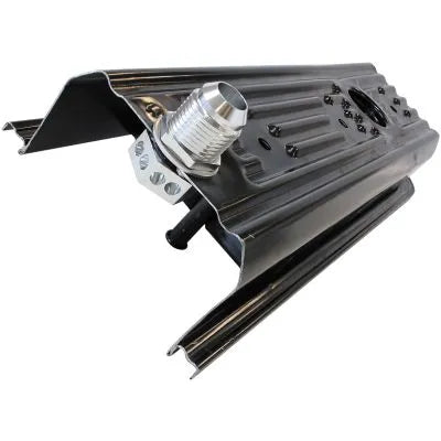 Aeroflow Bolt In Breather Bulkhead -16 - Black Finish