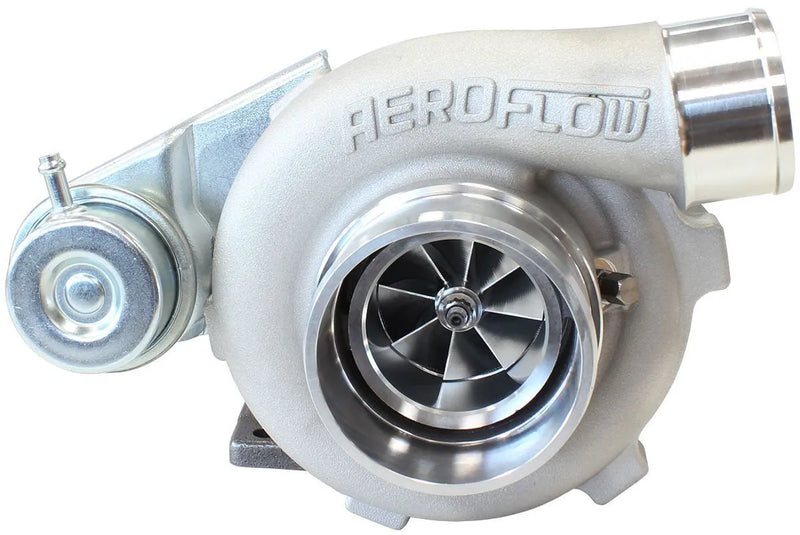 Aeroflow Boosted 5047 .64 Turbocharger 550HP - Natural Cast Finish