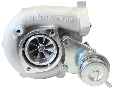 Aeroflow Boosted 5047 Nissan .64 Turbocharger 550HP - Natural Cast Finish — fits Nissan Bluebird
