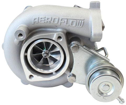 Aeroflow Boosted 5047 Nissan .86 Turbocharger 550HP - Natural Cast Finish — fits Nissan Bluebird