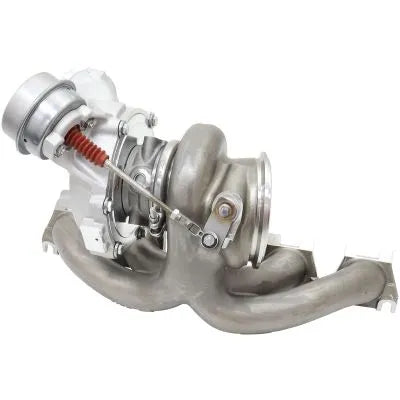 Aeroflow BOOSTED 6558 Bolt On Internal Wastegate Turbocharger 650HP (RS3/TT RS) - Natural Cast Finish
