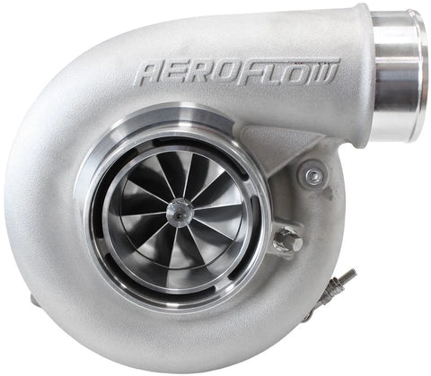 Aeroflow Boosted 7375 V-Band 1.28 Turbocharger 1200HP - Natural Cast Finish