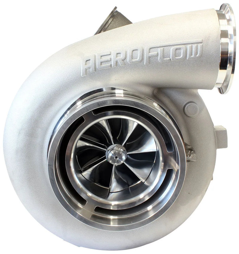 Aeroflow Boosted 98102 V-Band 1.22 Turbocharger 2500HP - Natural Cast Finish