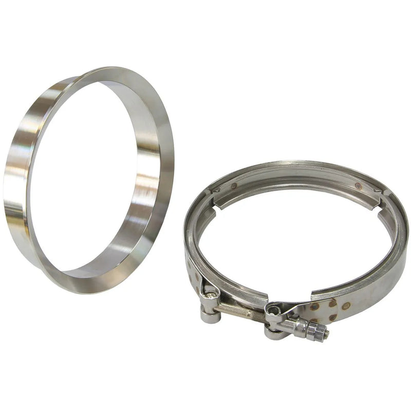 Aeroflow Stainless Steel Turbine Outlet Flange and V-Band - 4.27"
