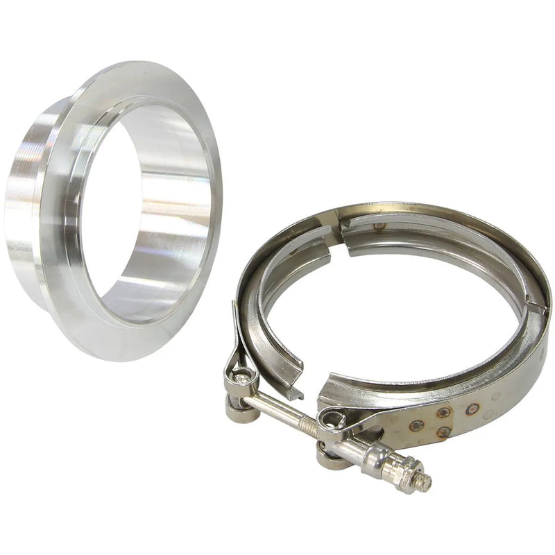 Aeroflow 2.75" Alloy Boosted V-Band Kit to Suit 42/45 Style Compressor Outlet