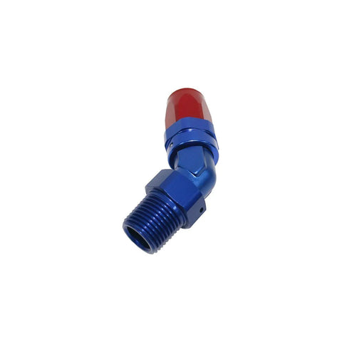 Aeroflow AF828-08-04X 45 Deg Taper Swivel Hose End 1/4"